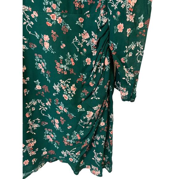 REFORMATION Juni gathered floral-print crepe mini dress Size 2 - Picture 4 of 9